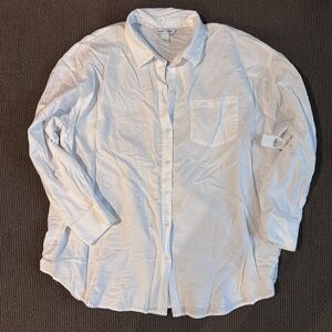 Oversized Button-Down Boyfriend Shirt